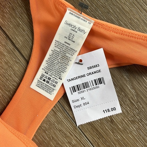 Sweaty Betty Power Workout Dress in Tangerine Orange New - Picture 6 of 14